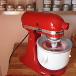 Strawberry Frozen Yogurt in motion