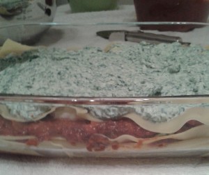 Lasagna -- halfway there
